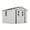 White, variant on Noble House 8 x 8 FT Outdoor Storage Shed with Daylight Windows and Lockable Doors, Protective Surface Film, Dark Gray