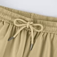 thumbnail image 5 of Zimjoy Men's Tapered Joggers Casual Stretch Quick Dry Athletic Pants Elastic Drawstring Active Pants for Workout, Running, Khaki 3XL, 5 of 6