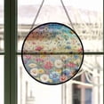 thumbnail image 3 of Stained Glass Window Hanging Flower - Stained Glass Window Hanging Flower, Christmas Ornament Gift, Elegant Art Glass Aesthetic, Year-Round Decorative Piece, 3 of 6