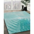 thumbnail image 3 of Ahgly Company Machine Washable Indoor Rectangle Transitional Deep-Sea Green Area Rugs, 5' x 8', 3 of 7