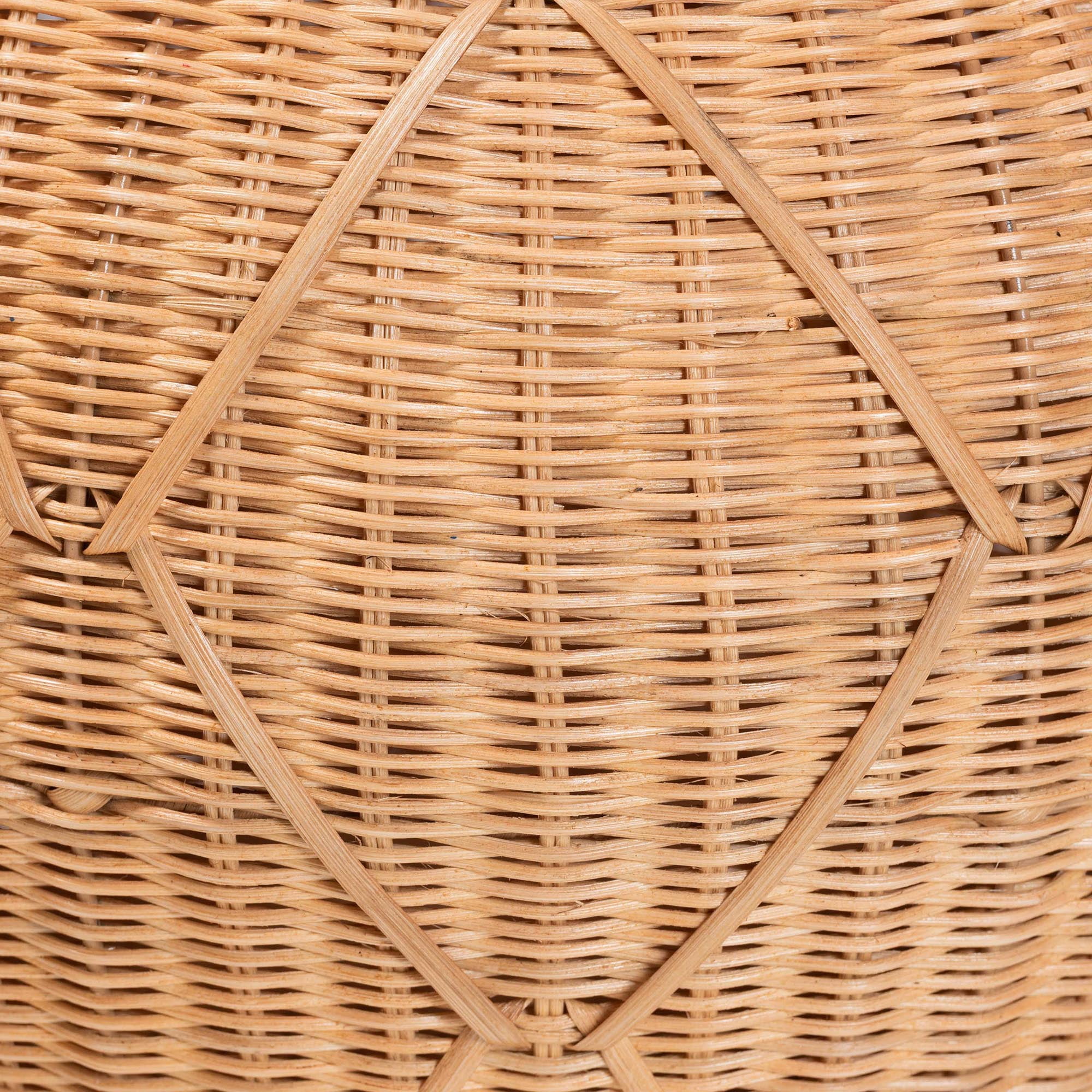 bali & pari Pelham Boho Laundry Hamper, Small, Light Honey