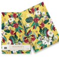 thumbnail image 1 of DESIGNER FLORAL HARDCOVER JOURNAL-SOFT YELLOW-LINED/RULED NO BLEED PAPER-GOLD FOILED-SATIN SILK BOOKMARK, 1 of 4
