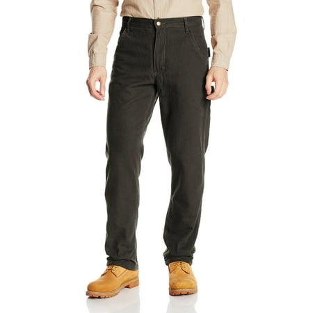 Mens Pants 34x32 Fleeced Lined Canvas Dungaree 34