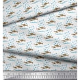 thumbnail image 3 of Soimoi polyester Crepe Fabric Waves,Bubbles & Fish Ocean Printed Fabric 1 Yard 52 Inch Wide, 3 of 3