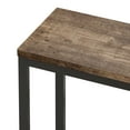 thumbnail image 6 of Modern High Top Table Set for 3, Rectangle Kitchen Dining Table Set Metal Frame, Small Space Counter Height Pub Bistro Set with 1 Table & 3 Stools, Natural, 6 of 8