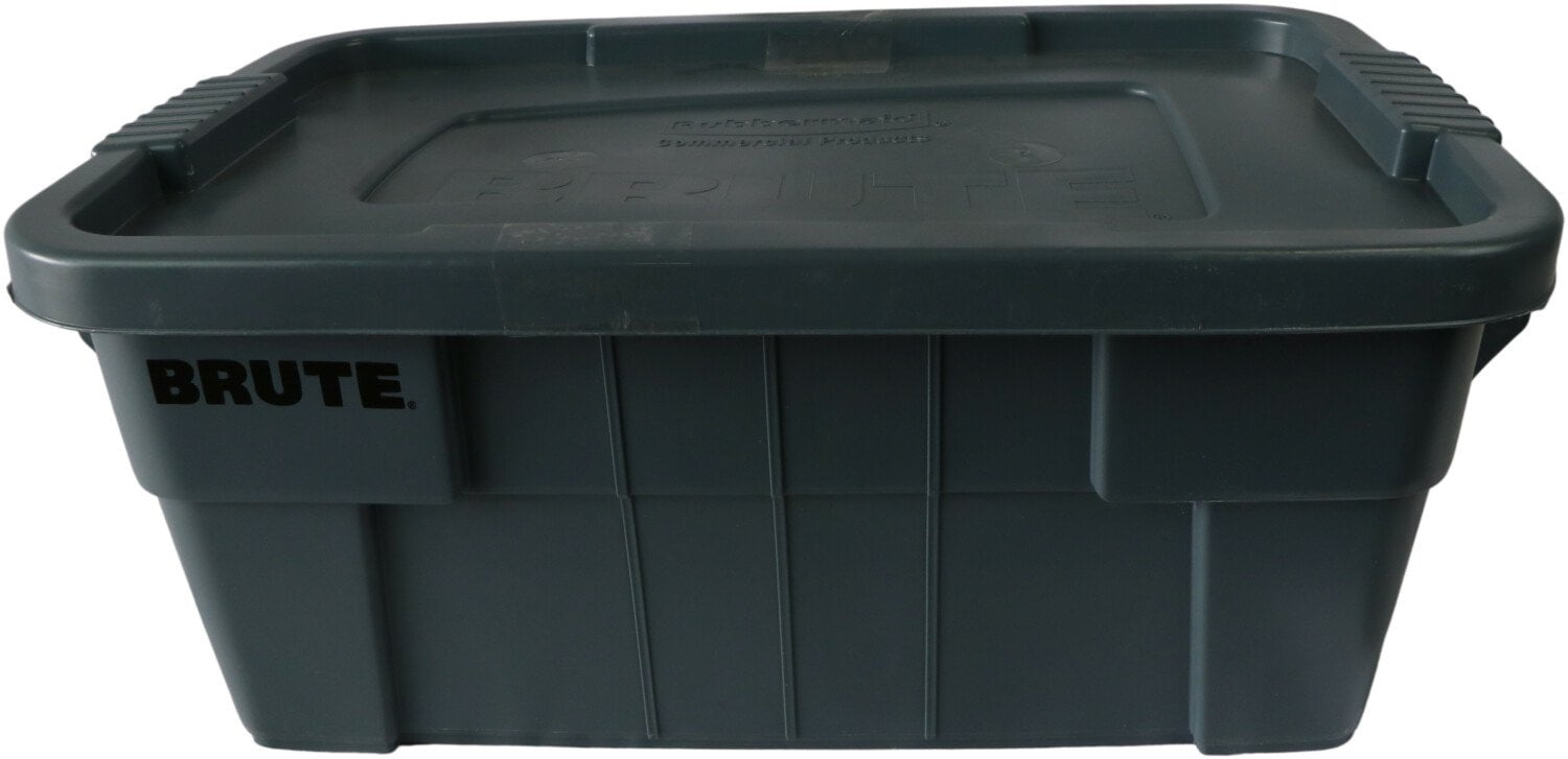 Rubbermaid Commercial Products 14Gal Brute Tote Lidded Storage Bin