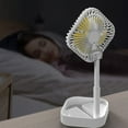 thumbnail image 4 of Apmemiss Clearance Portable Pedestal Fan - Foldaway Standing Fan Foldable Desk Fan, Wireless Use 1200Mah Rechargeable Battery, Control Telescopic 3Speed Quiet Fan for Home Kitc, 4 of 7
