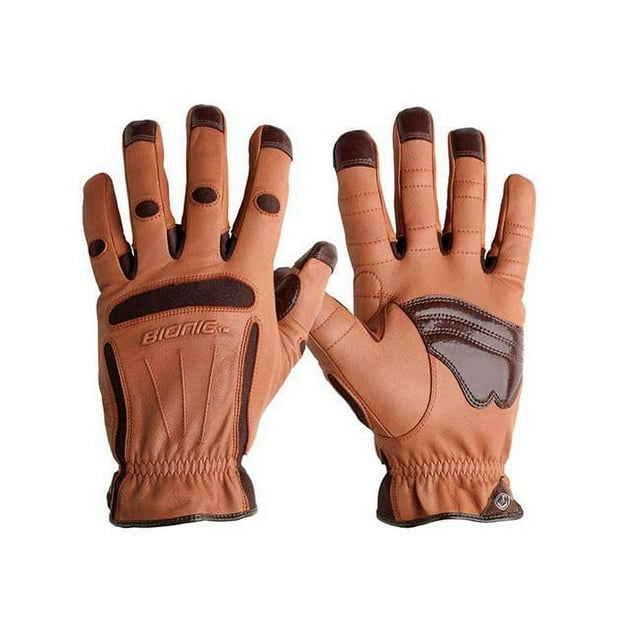 Bionic Glove GDTN-M-P-BR-LG Mens Tough Pro Natural Fit Gardening - Brown, Large