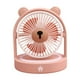 thumbnail image 2 of Ventilador de escritorio con forma de oso para dormitorio de niñas | Ventilador portátil pequeño con tres velocidades y viento potente | Luz nocturna silenciosa recargable por USB | Ideal par, 2 of 5