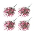 thumbnail image 1 of Bearachild 4 piezas de flores artificiales falsas naturales flocado lavanda hogar ligero hogar ramo de novia Patio planta oscura Type2 NO2, 1 of 6