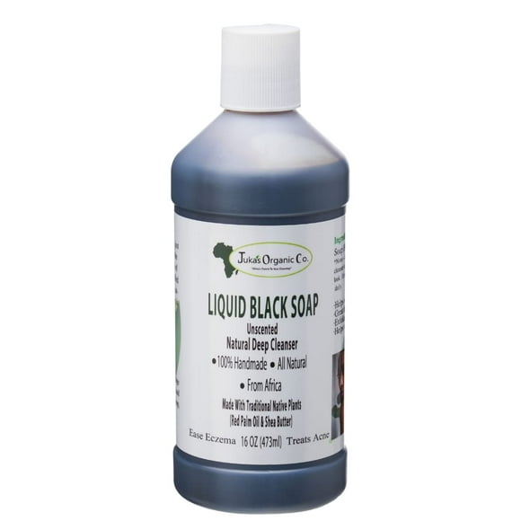Juka'S Co. African Liquid Black Soap (The Original Black Soap Made By Women From African Villages - Lavender Scented) 16Oz.