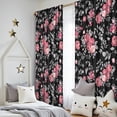 thumbnail image 5 of Blackout Kids Curtains,Pioneer Flower Floral Print Pattern Childrens Insulated Curtains Set Of 2,Bedroom Essentials,Toddler Room Decor 52"x84", 5 of 5