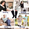 thumbnail image 5 of Plus Size Compression Socks Wide Calf, 20-30 Mmhg Graduated Compression Sock For Men Women Breathable Flight Socks, 5 of 5