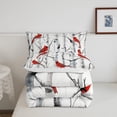thumbnail image 4 of Erosebridal Cardinal Bird Bedding Toddler Comforter Set, Botanical Birch Down Comforter, Animal Theme Decor, 4 of 6