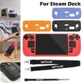 thumbnail image 1 of Game Console Protective Case Compatible with Steam Deck Soft Silicone Full Protection Game Player Cover Anti-Scratch Non-slip Game Machine Protector with Lanyard, 1 of 11