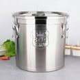 thumbnail image 4 of Airtight Rice Bucket 304 Stainless Steel Canister Food Storage Containers 6 L, 4 of 15