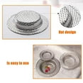 thumbnail image 3 of OOKWE Wide Rim Heavy Duty Stainless Steel Kitchen Sink Basket Strainer Food Catcher Kitchen Sink Stopper, L/M/S (Pack of 3), 3 of 12