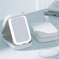 thumbnail image 4 of LED Three-Color Adjustable Makeup Mirror Adjustable Makeup Mirror with Lights Rechargeable Lighted Makeup Mirror,C, 4 of 7