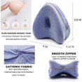 thumbnail image 4 of Smooth spine Leg Pillow Ergonomic Side Sleeping Pillows Memory Foam, 4 of 5
