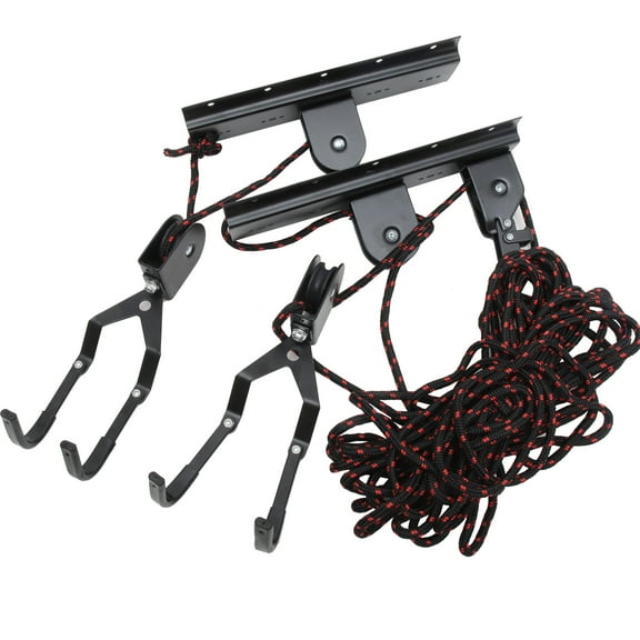 Bike Wall Mount Hanger for Home Use Made of Steel and ABS Black Color Lightweight Saves Set