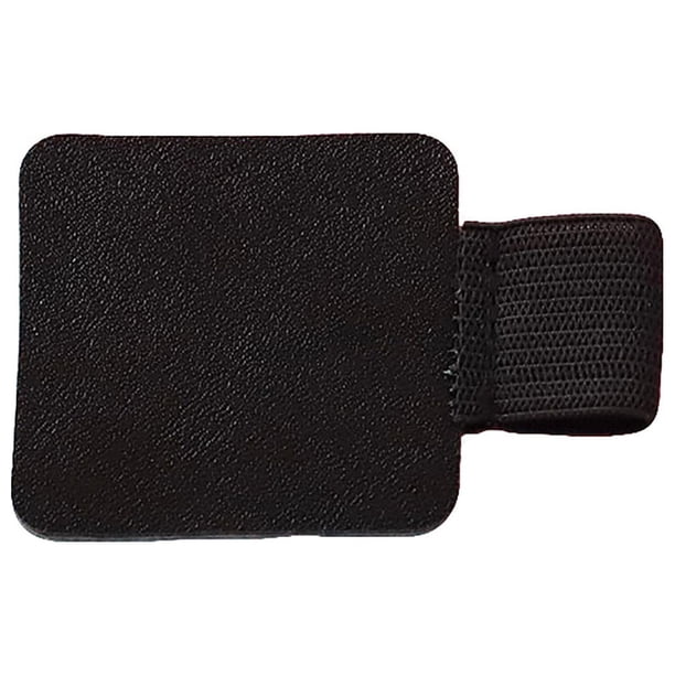 Presillas autoadhesivas para bolígrafos | Juego de 6 piezas con diseño de goma elástica y cuero | Estuche adhesivo para bolígrafos, cuadernos, agendas y útiles escolares