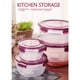 thumbnail image 4 of Juego de 4 recipientes herméticos para almacenar alimentos en el refrigerador con tapas para conservar productos frescos y verduras, loncheras bento a prueba de fugas para preparar comidas y, 4 of 6