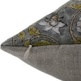 thumbnail image 3 of Fabdivine Block Print Throw Pillow Cover, 14x36 Inch Thick Linen Handmade Cushion Cover, Floral Print Boho Design Green Pillow Cover for Sofa and Couch, 3 of 5