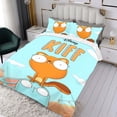 thumbnail image 3 of Kiff Conjunto de sábanas temático, trío de piezas, cómodo y amigable con la piel, diseño único, regalo de decoración para el hogar para familiares, amigos y fans,140cm *210cm, 3 of 6