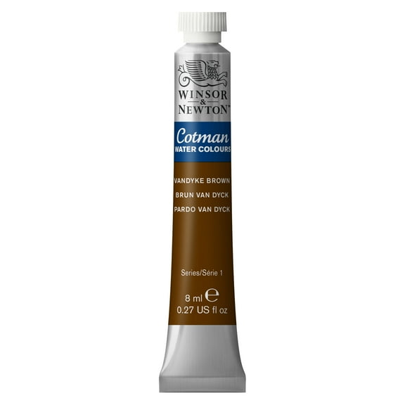 Winsor & Newton Cotman Watercolor, 8ml Tube, Van Dyke Brown