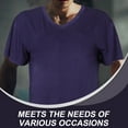 thumbnail image 3 of unbranded Camiseta Casual Para Con Cuello En V Y Transpirable Para Uso Diario, 3 of 7