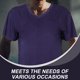 thumbnail image 3 of unbranded Camiseta Casual Para Con Cuello En V Y Transpirable Para Uso Diario, 3 of 7