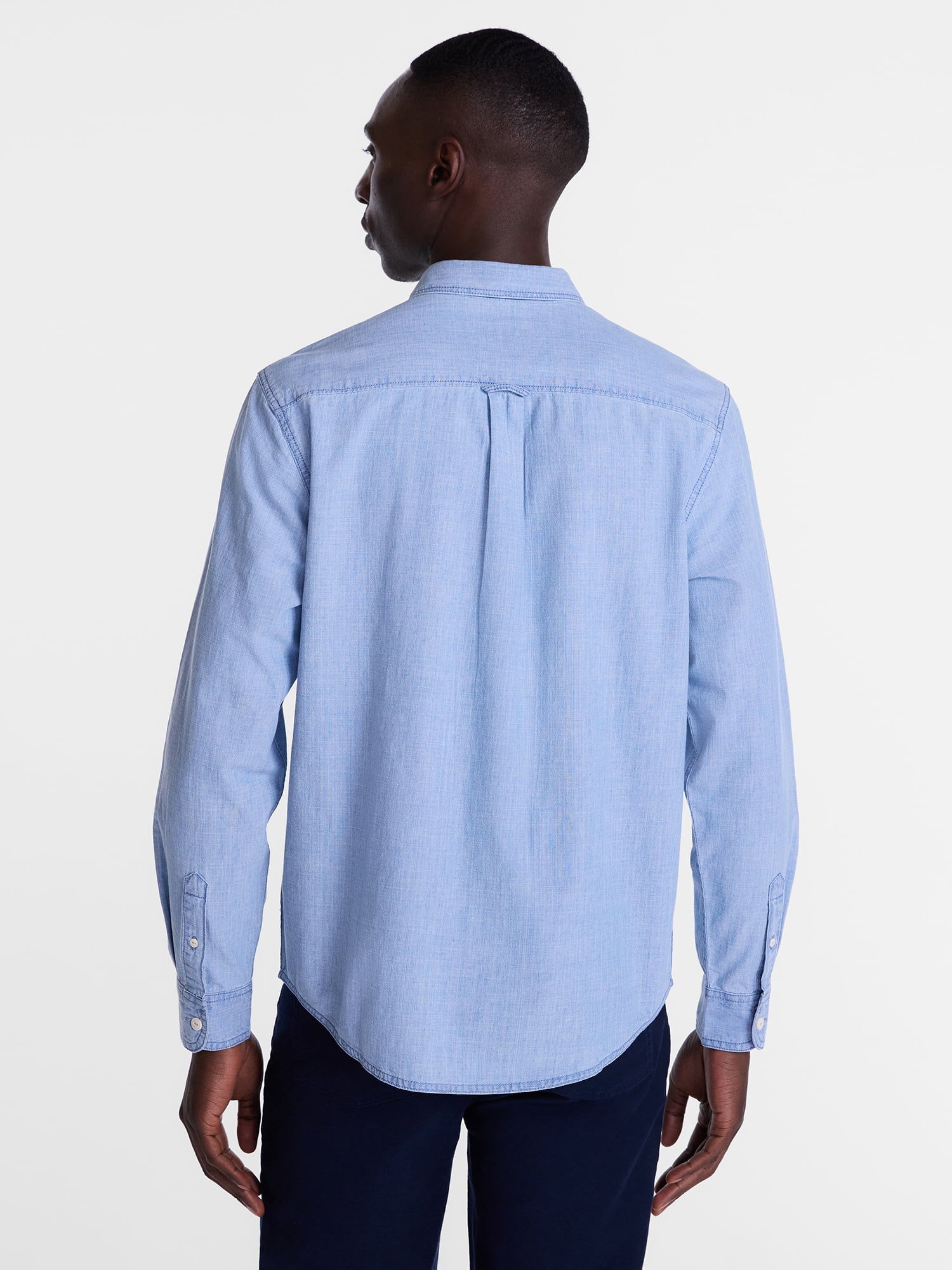 George Men's Poplin Shirt with Long Sleeves, Sizes S-3XL, LT-4XLT, 2XB-6XB