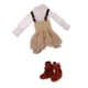 thumbnail image 1 of Camisa Blanca Pantalones De Beige Botas De Nieve Marrones Baoblaze Ropa De La Muñeca, 1 of 8