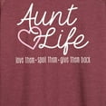 thumbnail image 3 of Instant Message - Aunt Life - Women's Lightweight French Terry Long Sleeve Shirt, 3 of 6