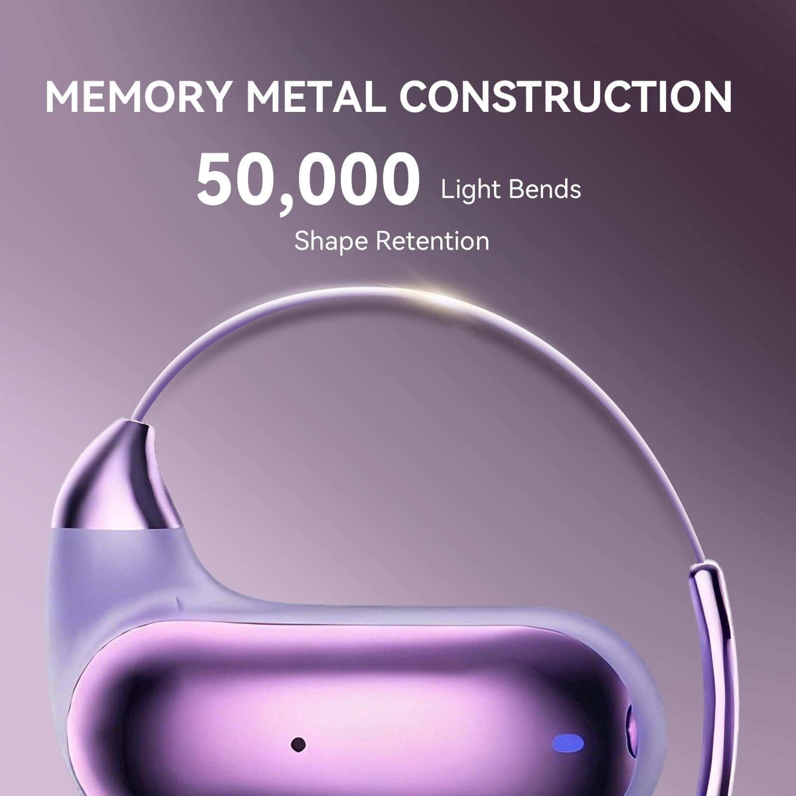 Wireless Bluetooth Open Ear Headphones Air Conduction Earbuds That Don't go in Your Ear with Over-Ear Hooks Running Headphones Over Open Ear Earbuds