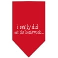 thumbnail image 3 of I really did eat the Homework Screen Print Bandana Light Pink Large, 3 of 10