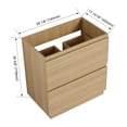 thumbnail image 3 of 30" Bathroom Vanities without Sink, Modern Undermount Bathroom Sink Cabinet with Double drawer, Freestanding Bathroom Sink Cabinet,Engineering wood,Oak, 3 of 6