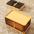 thumbnail image 2 of Boîte de Rangement à Double Porte Boîte de Rangement Pliable Boîte de Rangement à Double Porte Organisateurs Multifonctions Pliables Bacs de Rangement Empilables avec Couvercles pour Jouets Vêtements Collations Livres, 2 of 7