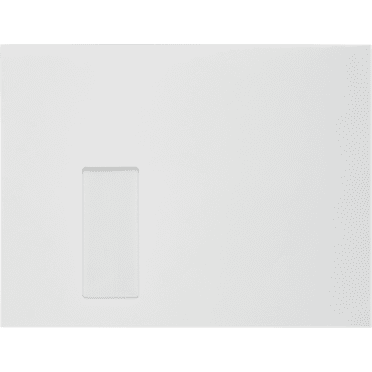 LUXPaper 8 3/4 x 11 1/2 Booklet Window Envelopes, White, 50/Pack