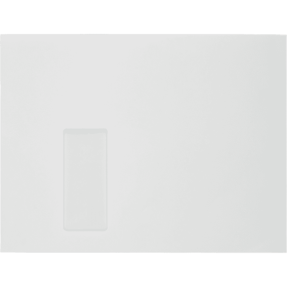 LUXPaper 8 3/4 x 11 1/2 Booklet Window Envelopes, White, 250/Pack