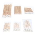 thumbnail image 1 of 400pcs Tight Puntas Puntiagudas Maquillaje Bastoncillos Brotes Herramienta de Limpieza de Oídos Palo de de Resistente Yuyangstore Bastoncillos de maquillaje de algodón de madera, 1 of 8