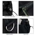thumbnail image 3 of Sports tote bag, women's gym bag with wet and dry compartments, women's short-trip travel bag, waterproof sports and fitness bag, carry-on bag （black）, 3 of 7