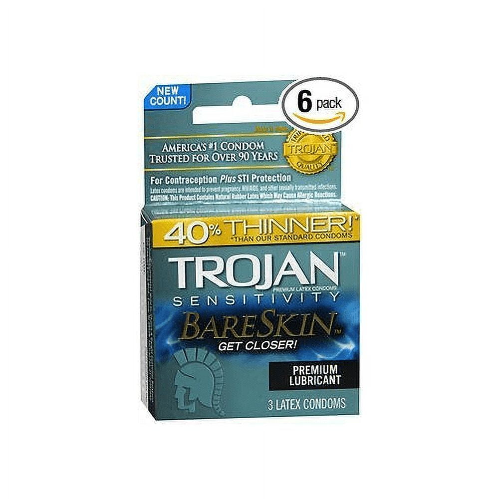 LESS IS Good様3点まとめ TROJAN BOX Trojan Sensitivity BareSkin Lubricated Premium Latex Condoms - 3