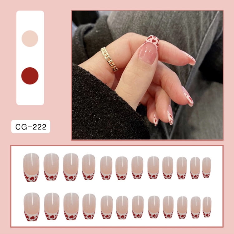 cows print nail stickers self adhesive cow red milk skin design nail decals for acrylic nail art supplies manicure diy nail decoration walmart com
