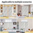 thumbnail image 6 of Pastoral Botanical Kitchen Curtains 72 Inch Length, Watercolor Teal Yellow Spring Floral Grommet Top Bedroom Living Room Curtains, Light Filtering Cafe Curtain Drapes 2 Panels Set 104''x72'', 6 of 9