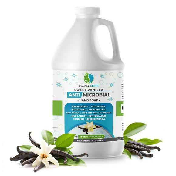 Antimicrobial Hand Soap - Antibacterial Hand Soap Moisturizing - 1 US Gallon Liquid Hand Soap - Refill Antibacterial Gallon - Moisturizing Hand Soap Antibacterial - Gentle Hand So
