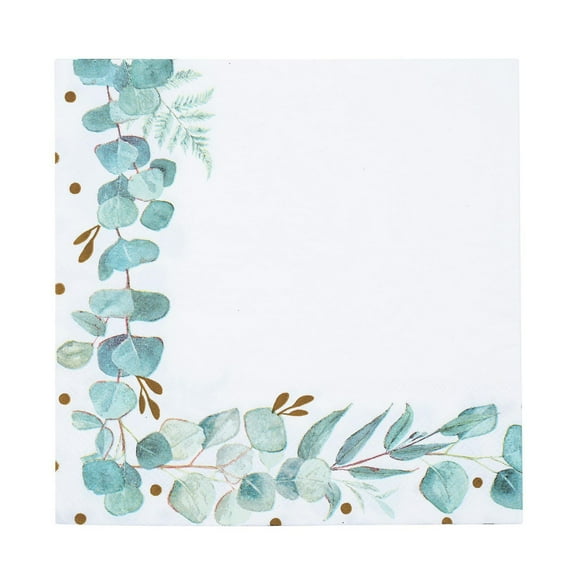 Serviette verte 3 plis