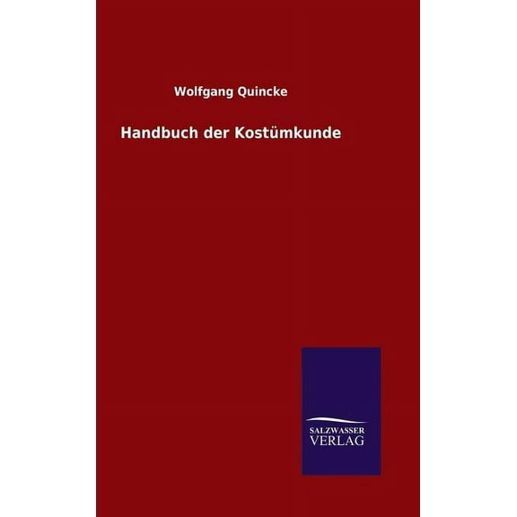 Handbuch der Kostümkunde (Hardcover)