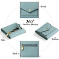 thumbnail image 6 of GAEKEAO Small Wallet for Women Leather RFID Blocking Credit Card Holder Organizer Mini Bifold Zipper Coin Purse, 6 of 7