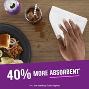 Vanity Fair Extra Absorbent 6.4 in x 6.45 in 2-Ply White Napkins (80 Count)